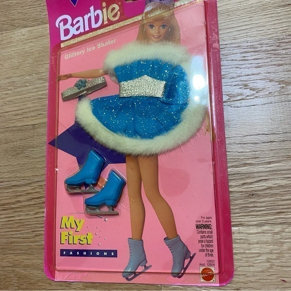 Vintage Barbie My First Fashions Glittery Ice Skater Outfit NEW Mattel Blue